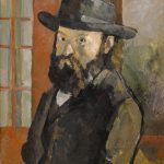 Paul Cézanne: Autoportret au chapeau art (1879-80)