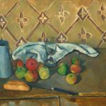 Paul Cézanne: Fruits serviette et boite á lait (1880-81)